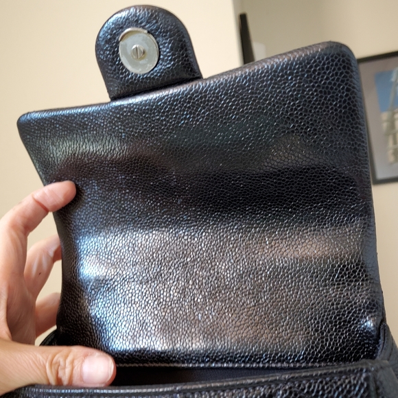 Chanel classic mini square black caviar incognito bag - Picture 5 of 15